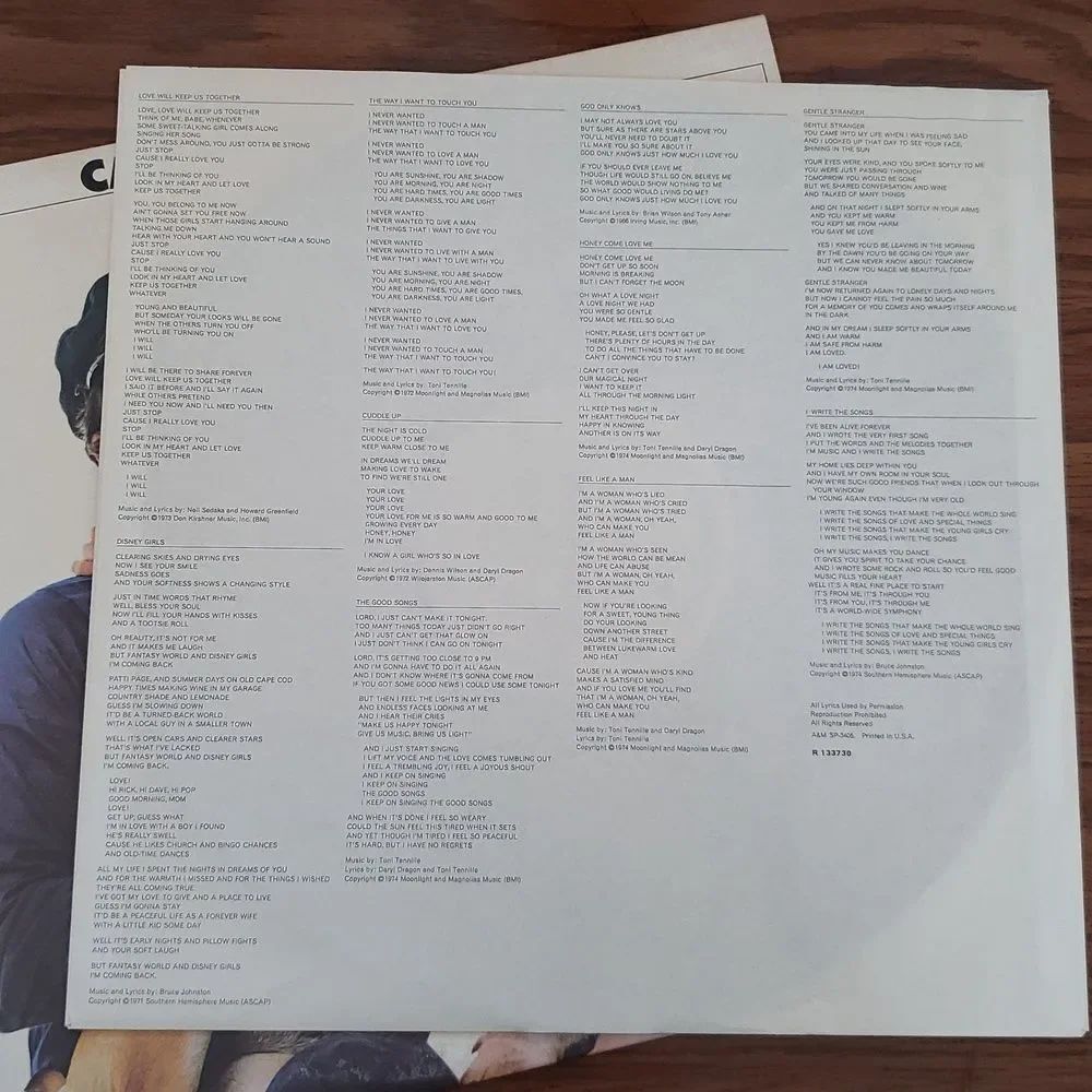 Captain & Tennille "Love Will Keep Us Together" Vinyl LP 33 RPM (1975) - Picture 3 of 7